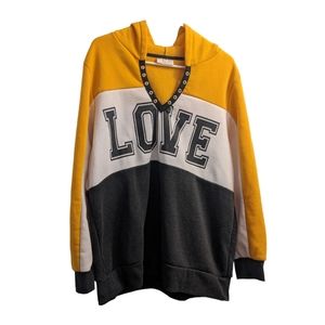 💥 Bobbie Brooks Love Jersey Lace Sweatshirt 3X